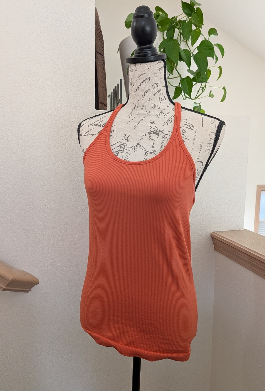 EUC ATHLETA Renew Built-In Bra Tank A-C - Persimmon, S